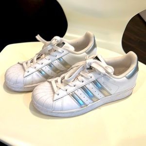 Adidas superstar leather sneakers